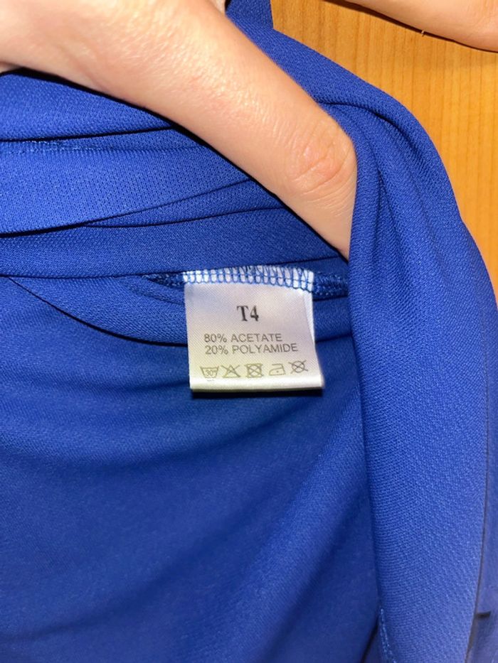 Blouse bleu marine manches longues Christine Laure T4 - photo numéro 7