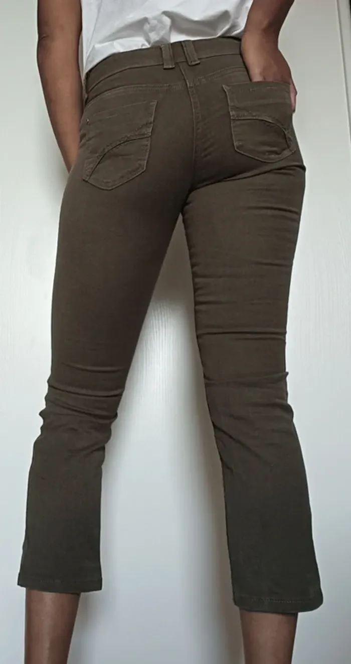 Pantcourt kaki Promod T36 - photo numéro 3