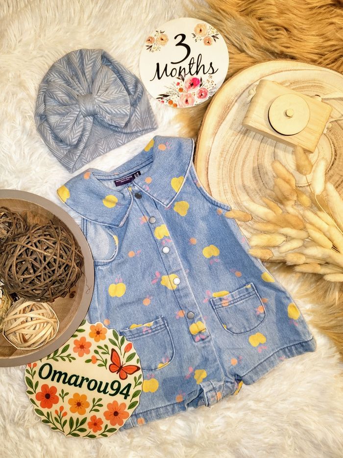 Ensemble 3 pièces sergent major fille 3 mois 🎀 - photo numéro 6