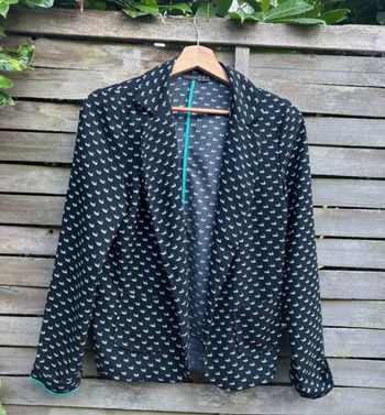 Veste élégante motif canard – Taille 34 très bon état
