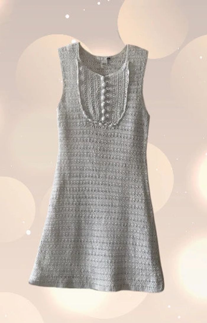 Robe maille crochet blanche vintage taille 36 - H&M