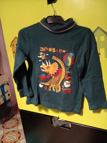 Col roulé  sergent major 4 ans dessin craqué