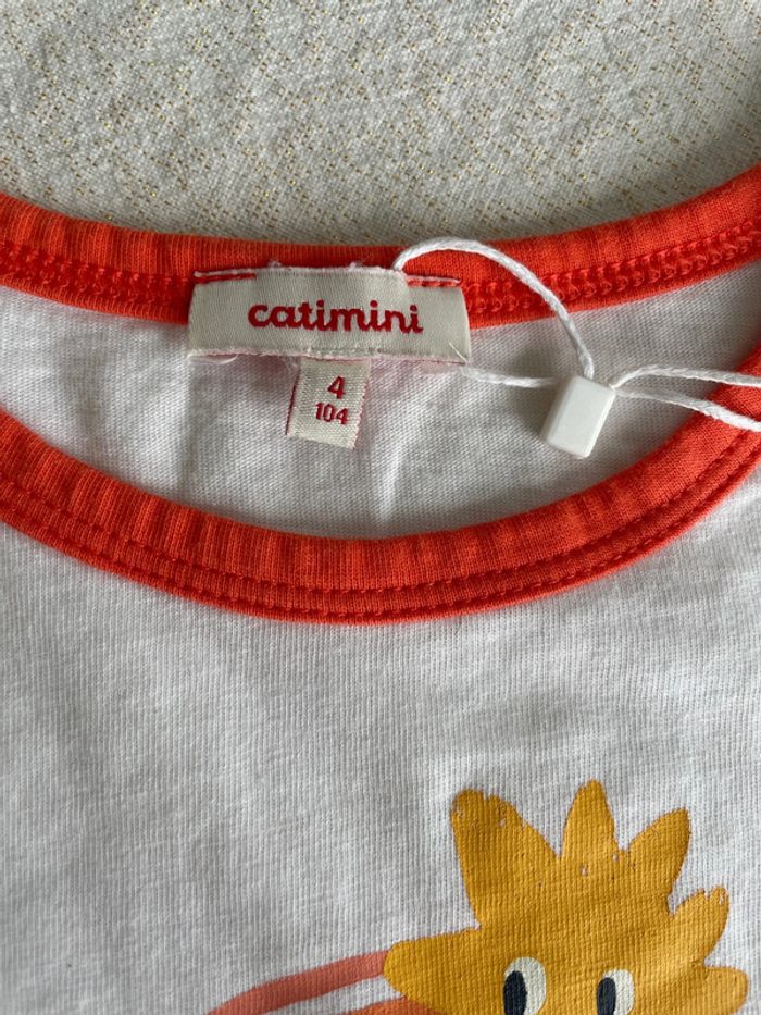 T-shirt catimini 4 ans neuf - photo numéro 4