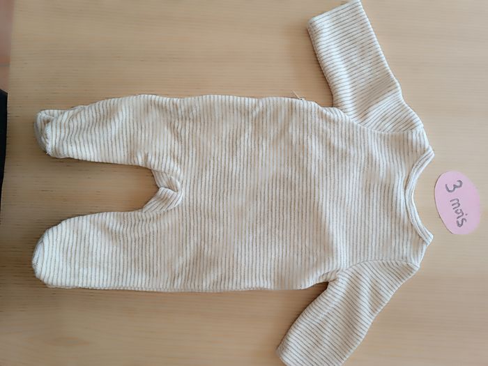 Pijama velours 3 mois - photo numéro 5
