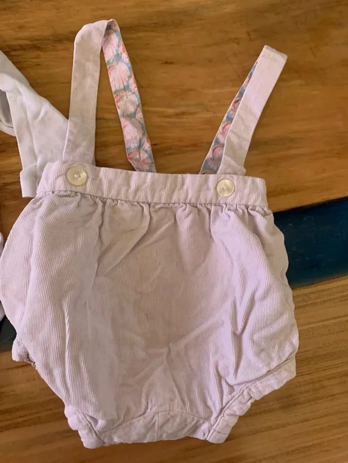 Ensemble bloomer réversible avec body jacadi taille 6 mois - photo numéro 7