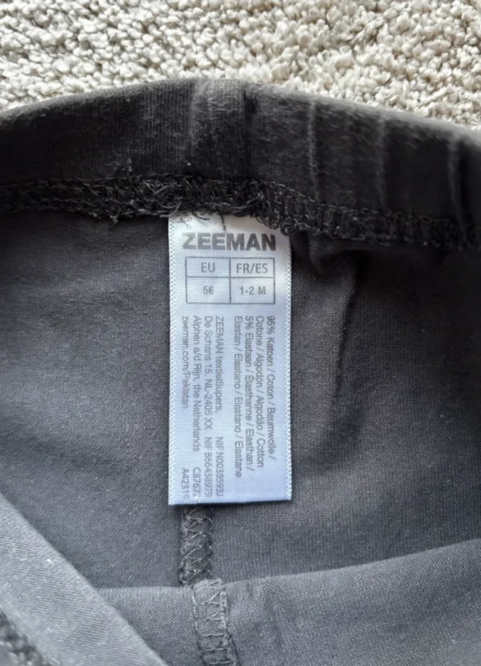 Legging bébé Zeeman – Taille 1 mois - photo numéro 2