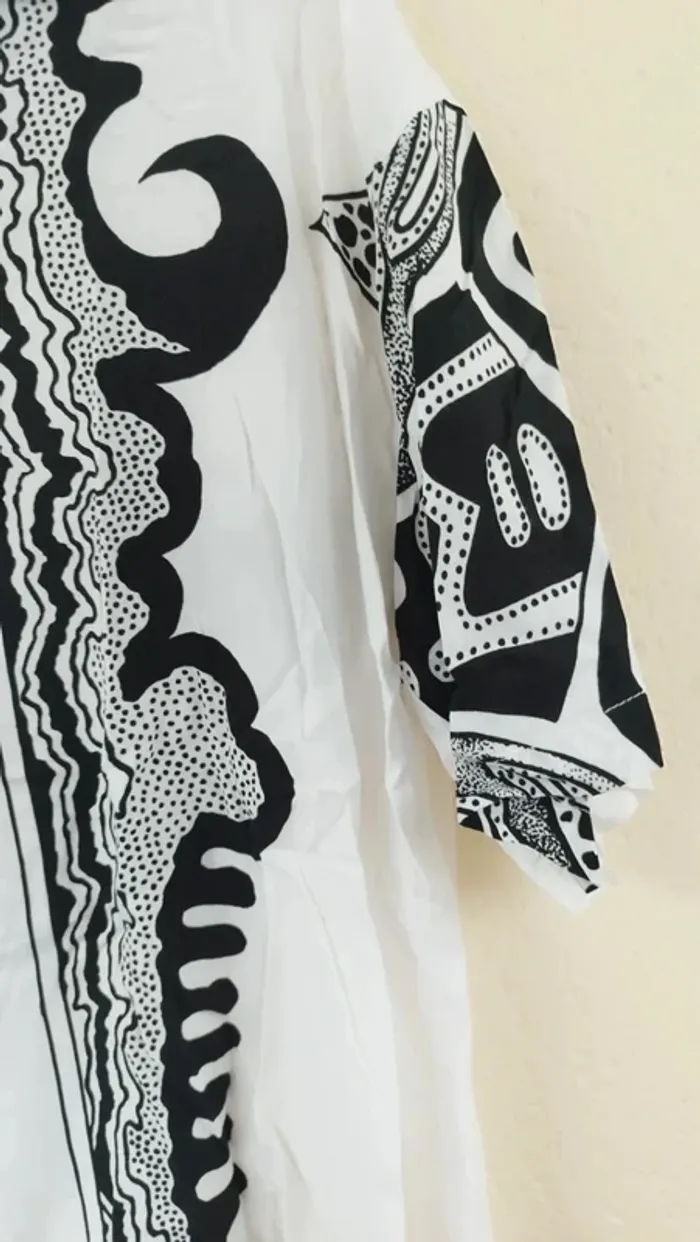 Chemisier noir et blanc - Pacific Line - taille 42 - photo numéro 2