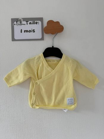 Gilet jaune - taille 1 mois 🌼