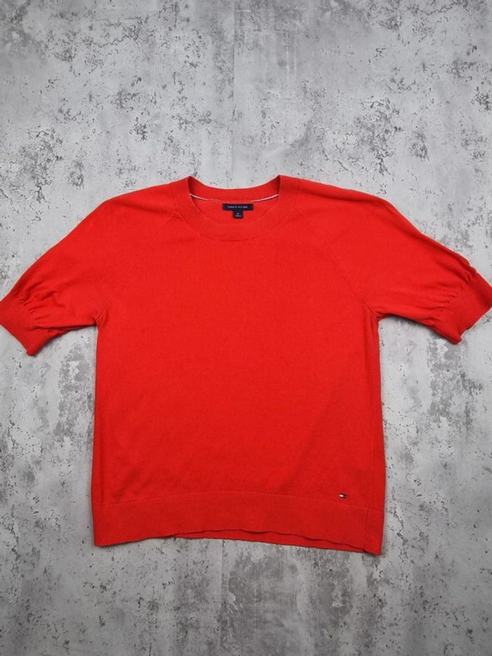 Pull léger manches courtes Tommy Hilfiger – Taille M Femme (mesures en photos) - photo numéro 4