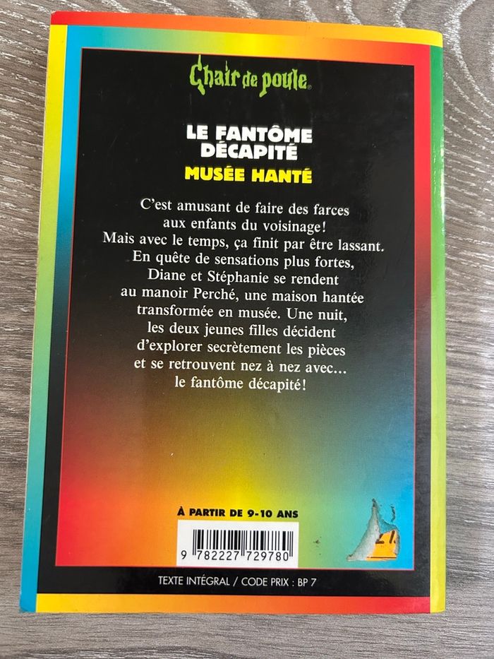 Livre Chair de Poule - Le fantôme decapité - photo numéro 2