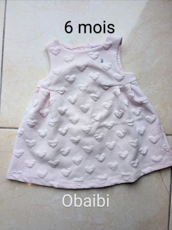 Robe rose obaibi 6 mois