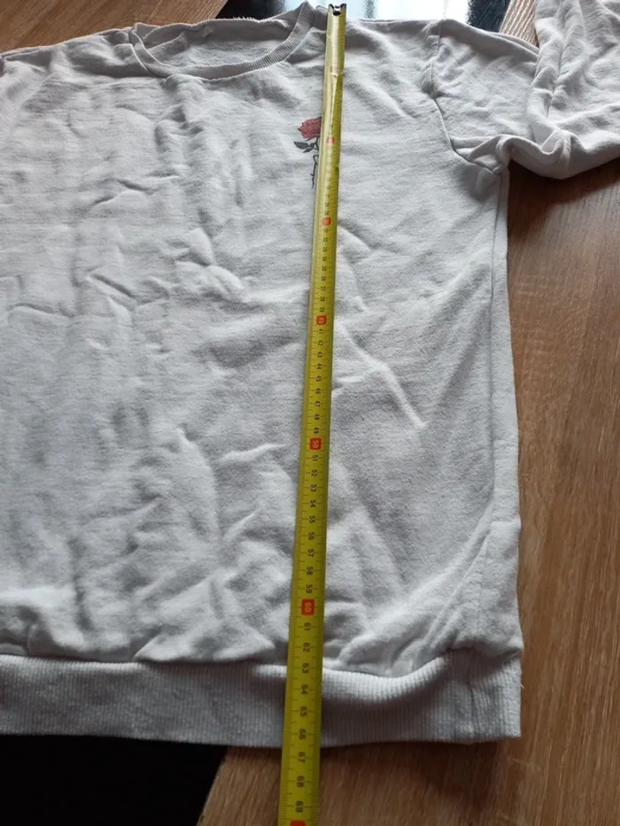 Pull blanc femme L - photo numéro 8