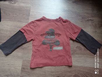 T-shirt fantaisie garçon manches longues, OBAIBI, taille 2 ans (23 mois)