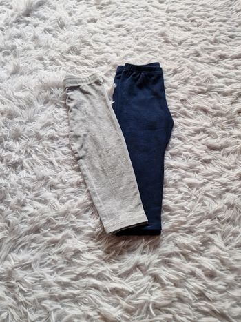 Lot de 2 leggings 18 mois