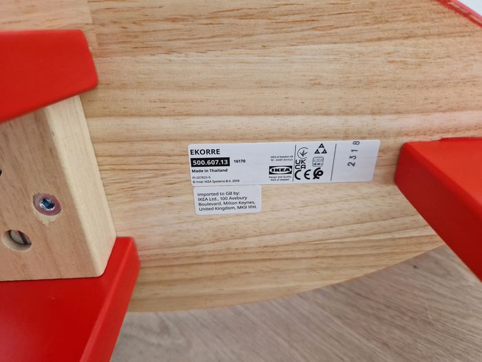 Porteur / Cheval à bascule Élan en bois rouge IKEA (Moose) - photo numéro 6