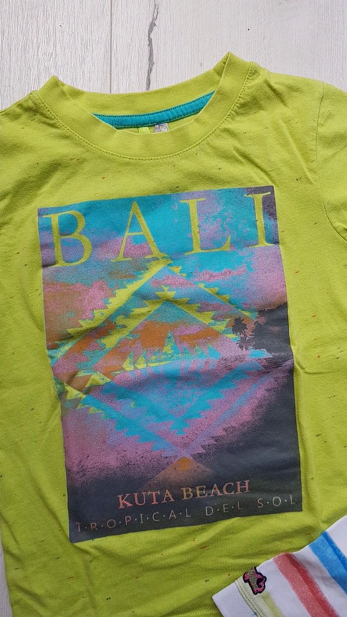 Lot de 2 tee shirts estivaux garçon 6ans catimini orchestra - photo numéro 2