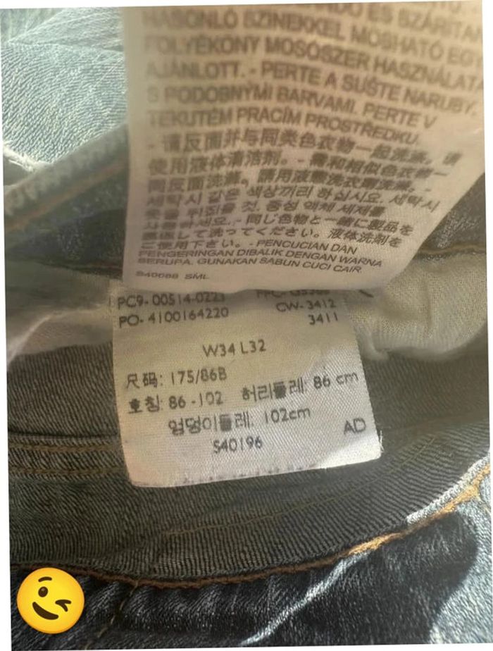 Short Levi's 514 W34 FR44 Bleu Femme Women #SHO121 - photo numéro 6