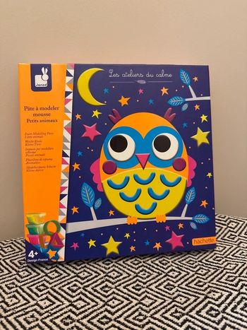 Janod - Coffret Pâte à modeler mousse : Petits animaux - 4 ans et +