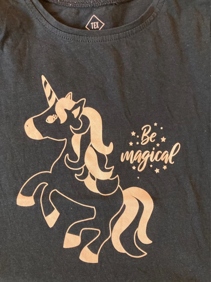 T shirt licorne tex - photo numéro 2