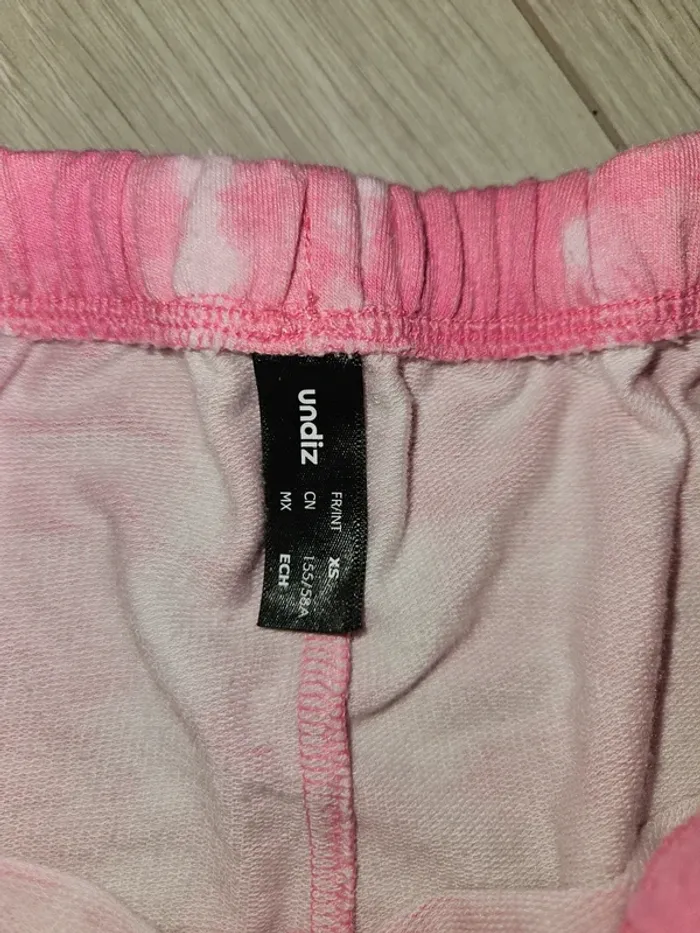 Short fille rose et blanc undiz xs - photo numéro 3