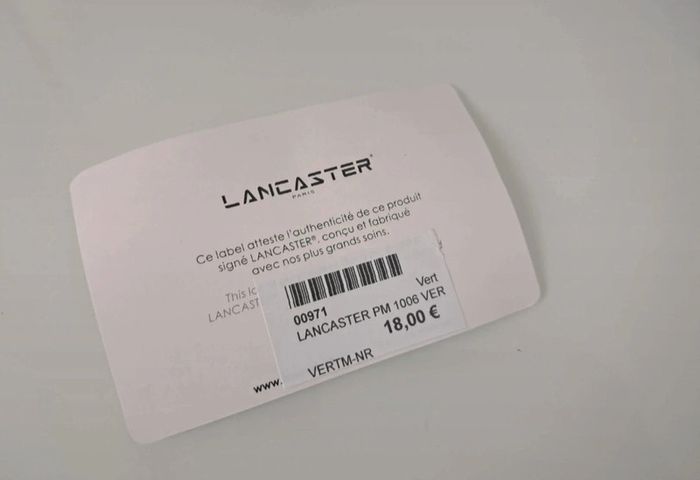 Lancaster porte monnaie cuir noir kaki neuf - photo numéro 9