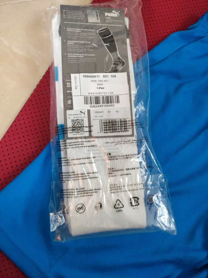 Short Foot OM Marseille+ chaussettes, Puma Authentique Officiel taille Adulte XS, Neuf - photo numéro 15