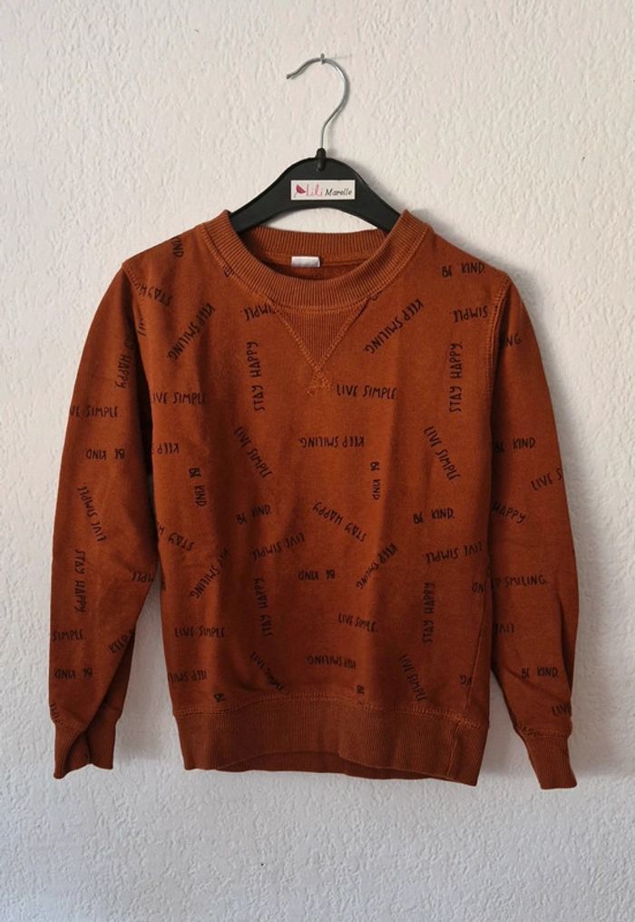 💙 Pulls marron pour garçon taille 7 ans - photo numéro 2