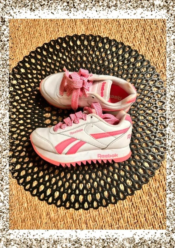 Baskets rose blanche compensée - photo numéro 3