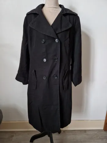 Manteau trench noir femme c&a taille 48
