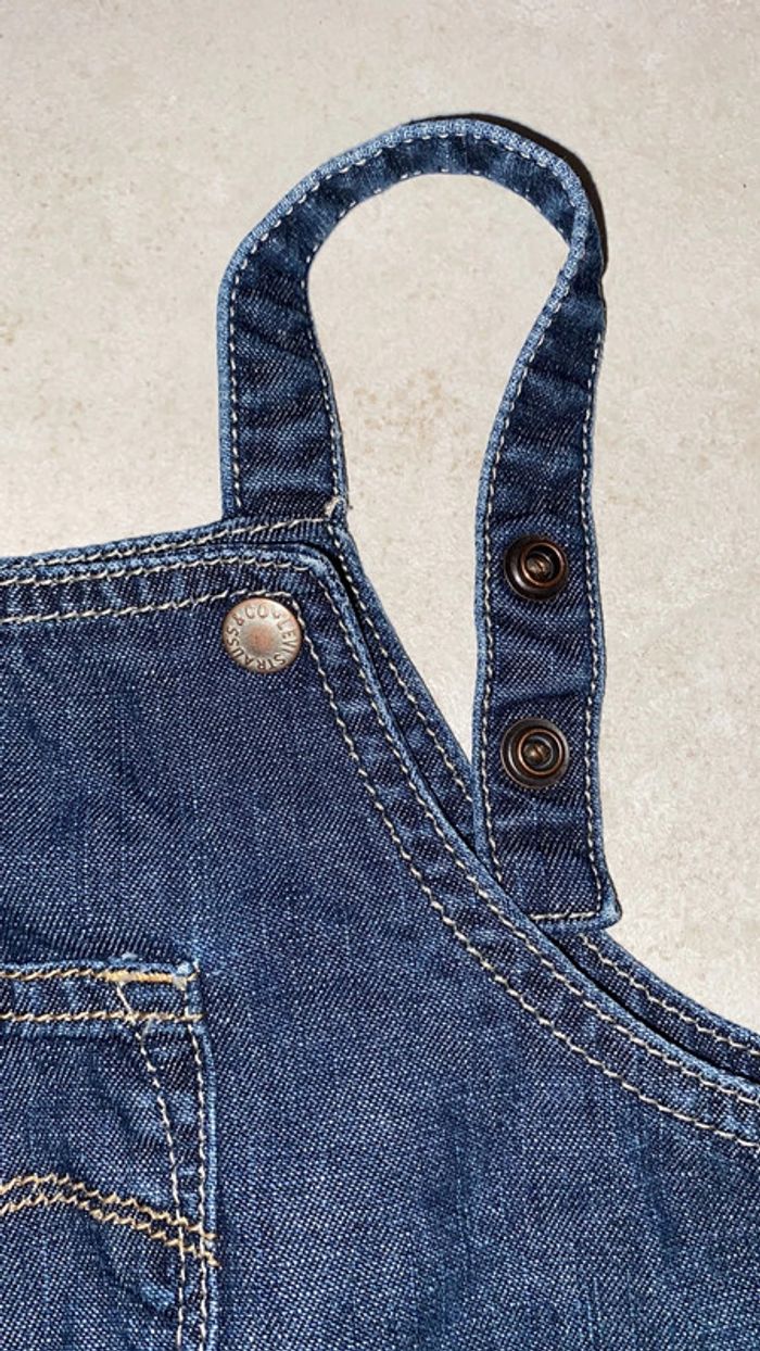 24 mois - taille grand ! Robe levis jeans souple réglable - photo numéro 3