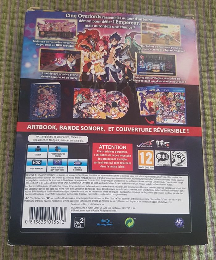 Disgaea 5 alliance of vengeance ps4 limited edition game - photo numéro 2