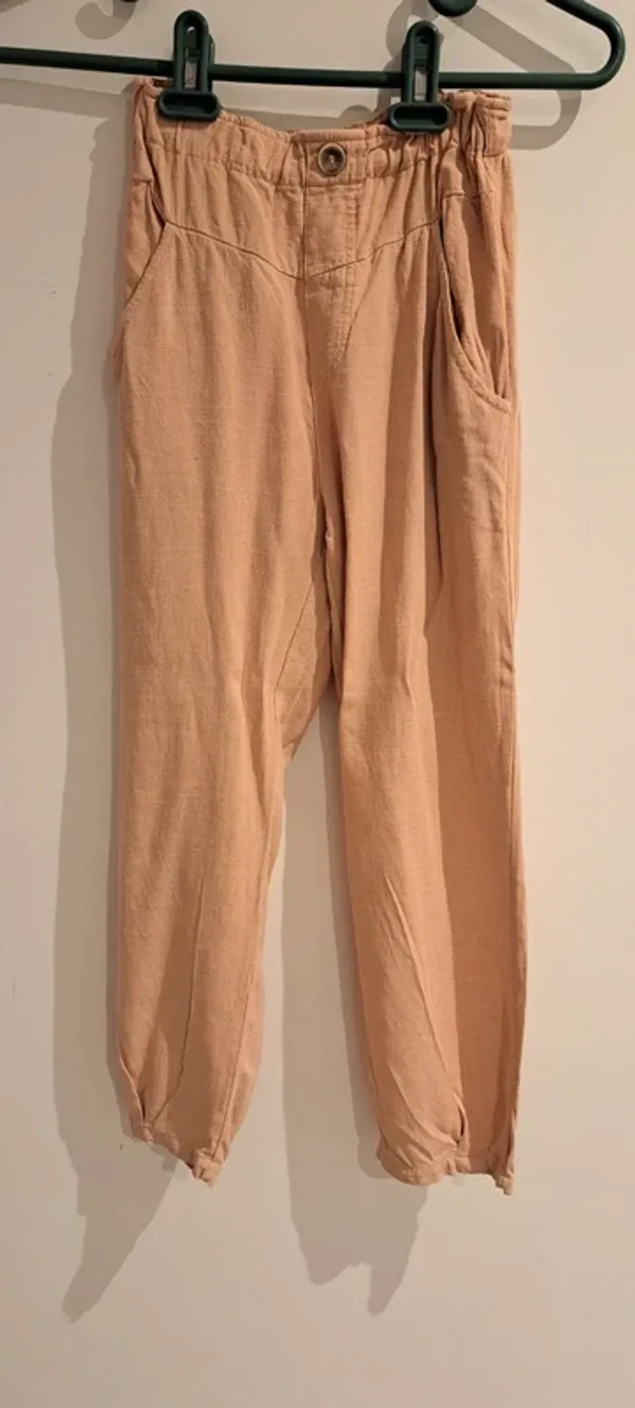 Pantalon fluide lin 8 ans - photo numéro 5