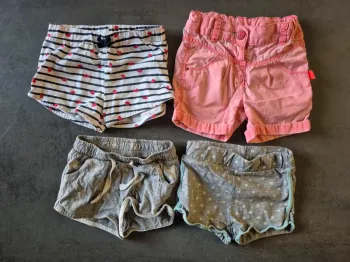 Lot Shorts,  Fille 24 mois