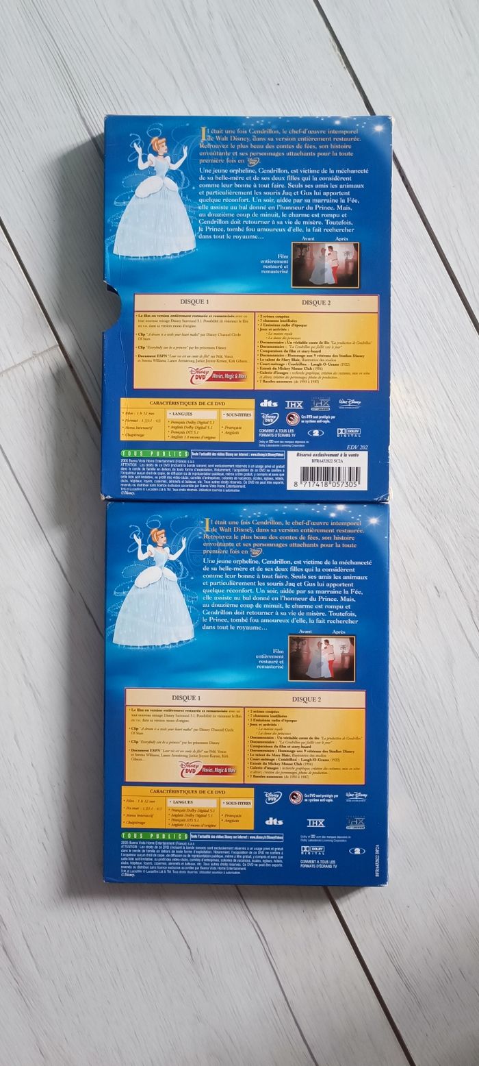 💿 DVD Disney n°14 Cendrillon Édition collector 2 DVD 💿 - photo numéro 2