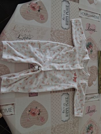 Pyjama velours sans pieds 62/68cm 