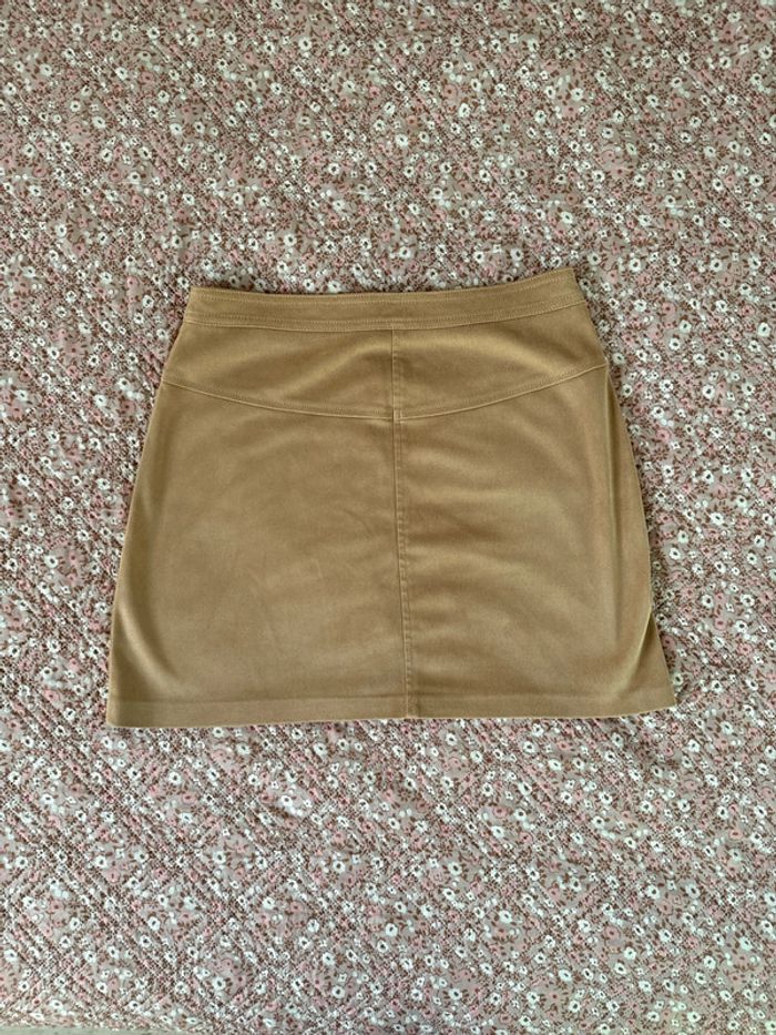 Jupe en daim camel pimkie 38 tbe - photo numéro 5