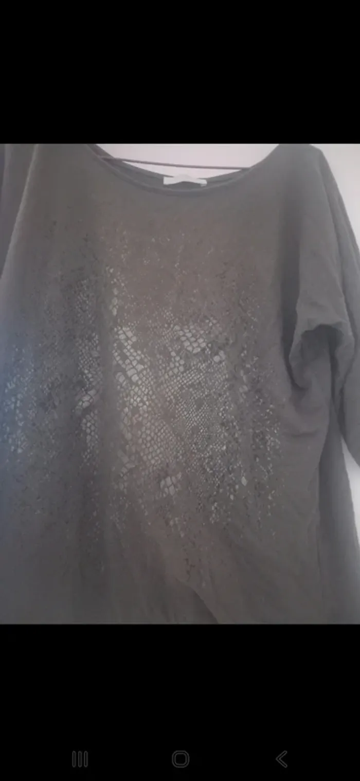 T-shirt marron – Promod – Taille 44 - photo numéro 2