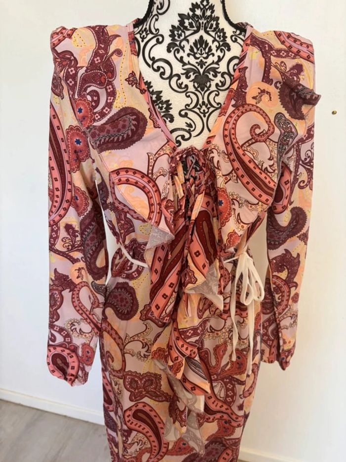 Robe d’été style bohème à manches longues