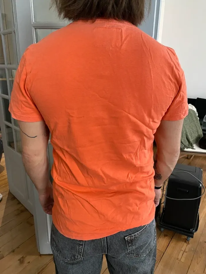 Tee-shirt orange Superdry - photo numéro 2