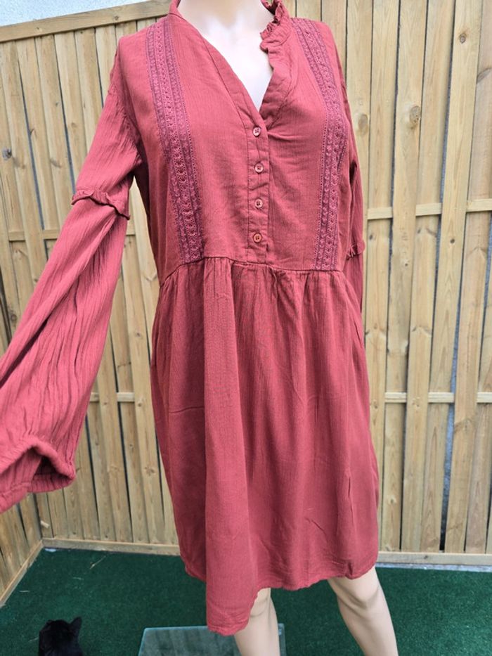 Robe en gaze de coton 🍒pimkie🍒taille 42/44 - photo numéro 2