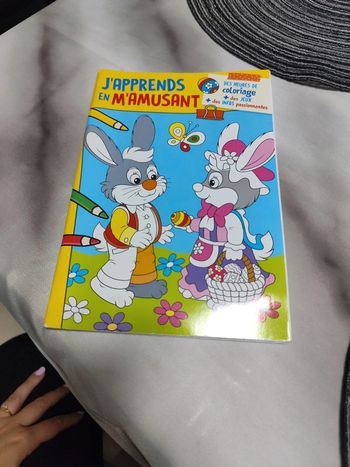 J'apprends en m'amusant livre jeux et coloriage