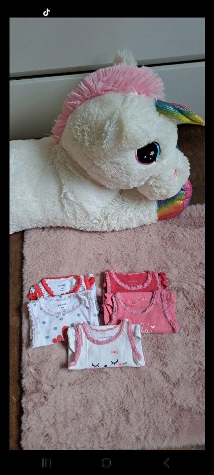 Lot de 5 body sans manche