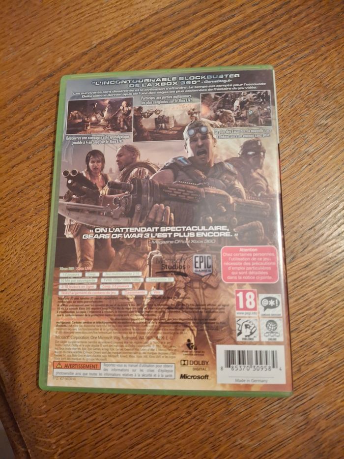 Jeu xbox 360 gears of war 3 - photo numéro 2