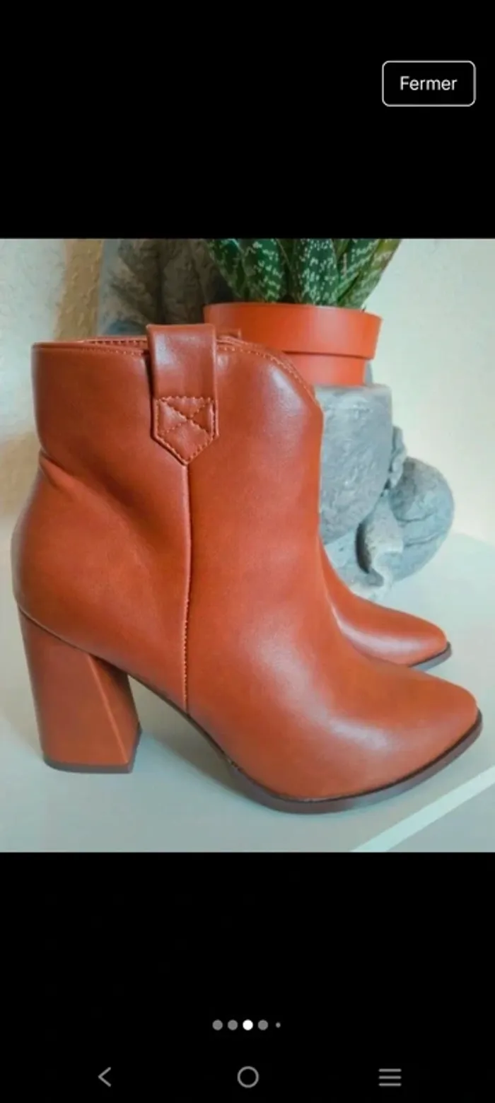 Magnifiques bottines neuves femme marque Mia shoes pointure 39 - photo numéro 3