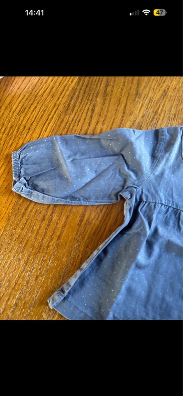 Lot 2 teeshirt une blouse un legging effet jeans - photo numéro 5