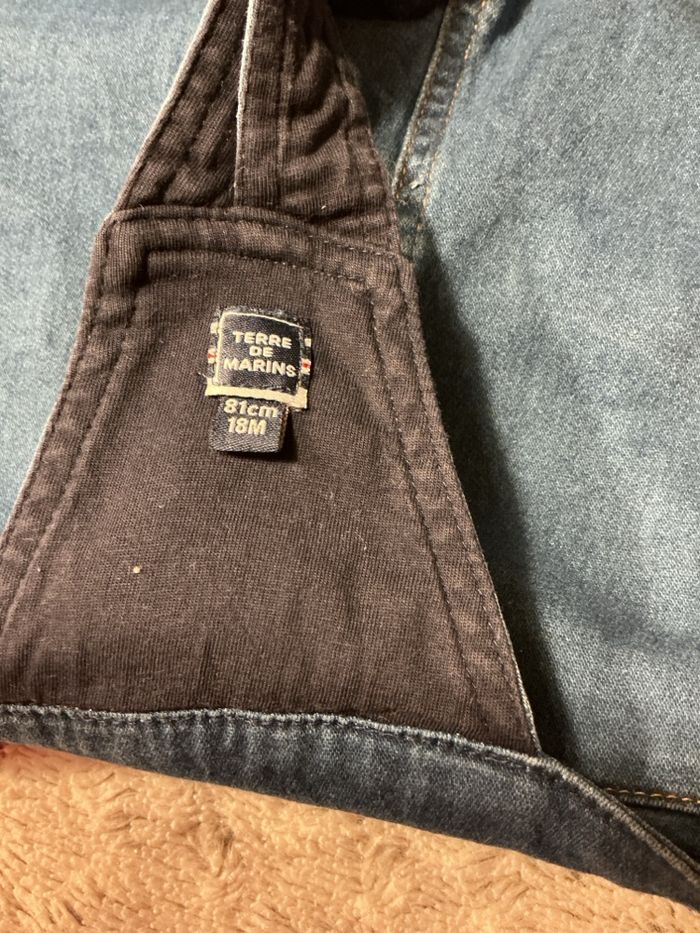 Short salopette bébé 18 mois. Terre de marins - photo numéro 3