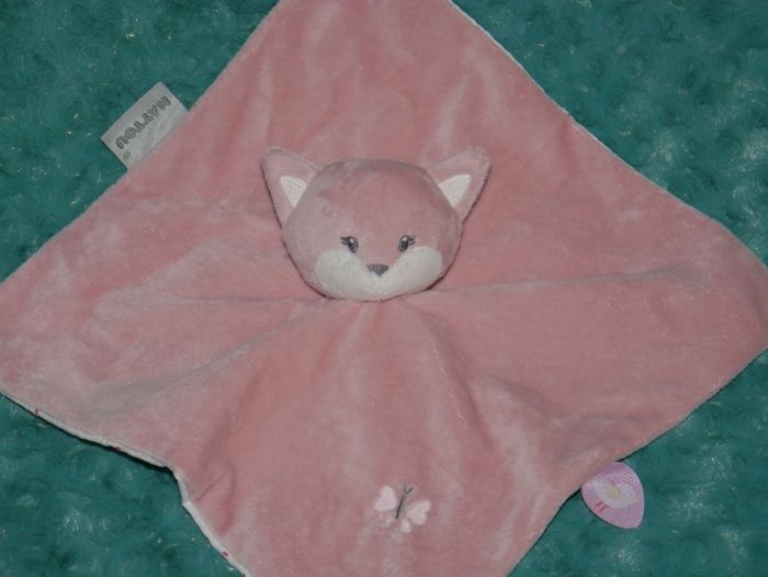 Doudou Plat Nattou , Alice Le Renard, Rose 🦊tbe - photo numéro 2