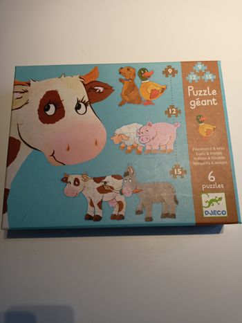 Puzzle géant pâquerette et amis Djeco complet