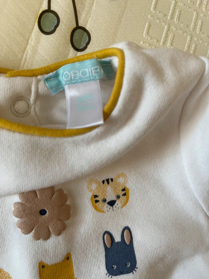 Ensemble bébé fille Obaïbi neuf sans étiquettes - photo numéro 3