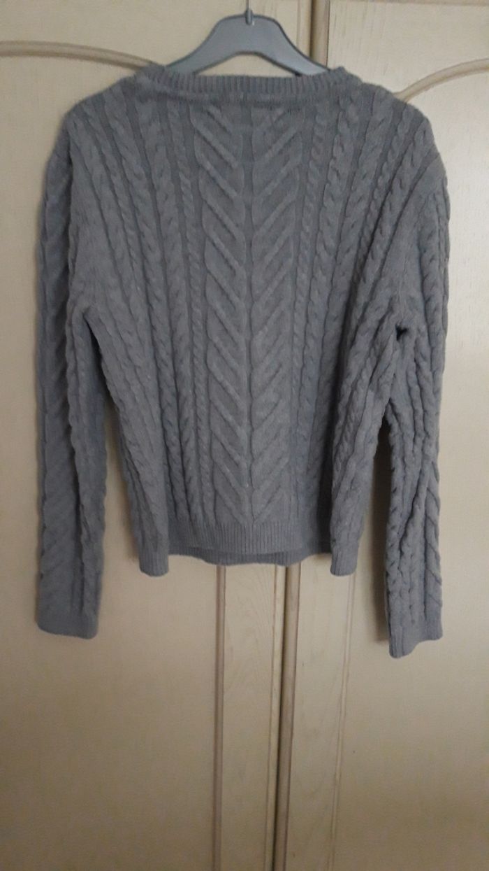 Pull  chaud gris - photo numéro 2